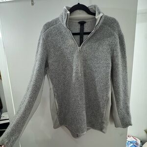 lululemon athletica Men's Gray Zip-Up Sweater